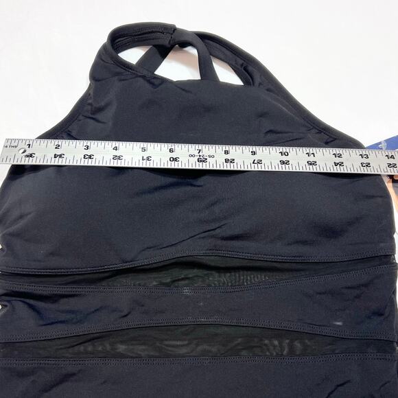 Lands’ End 1 Pc Swimsuit Woman’s Small Black Cross Strap New with Tags - Picture 9 of 10